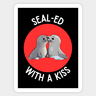 Sealed With A Kiss | Seal Pun Sticker